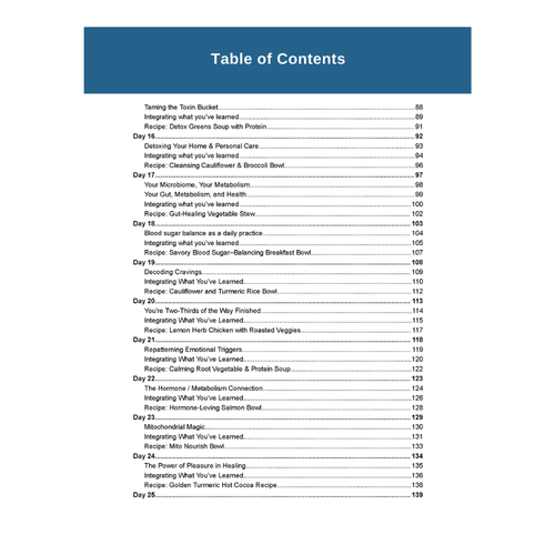 The 30 Day Metabolic Reset Workbook