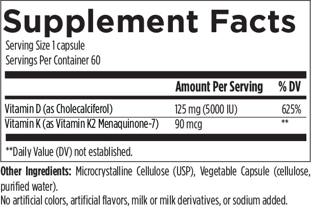 Vitamin D3 5000 + K2