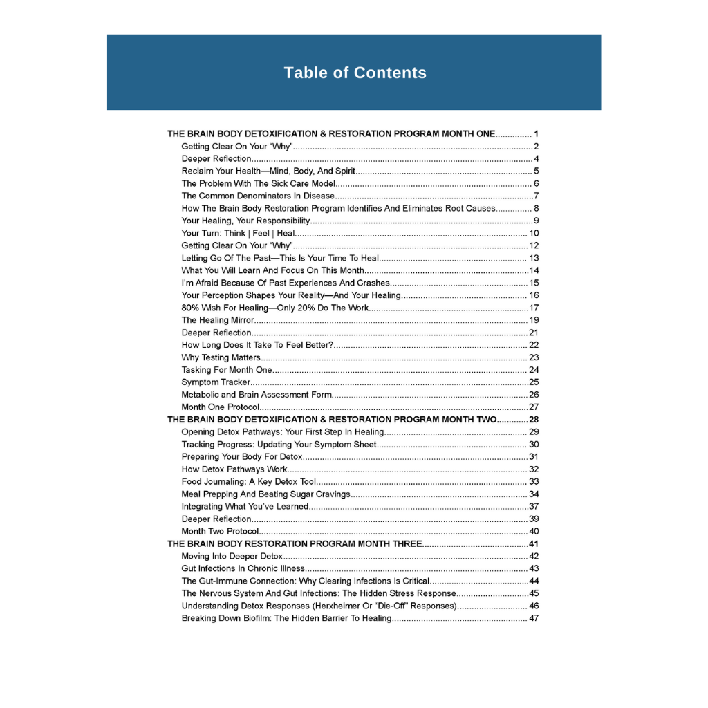 
                  
                    The Brain and Body Detoxification and Restoration Program Workbook
                  
                