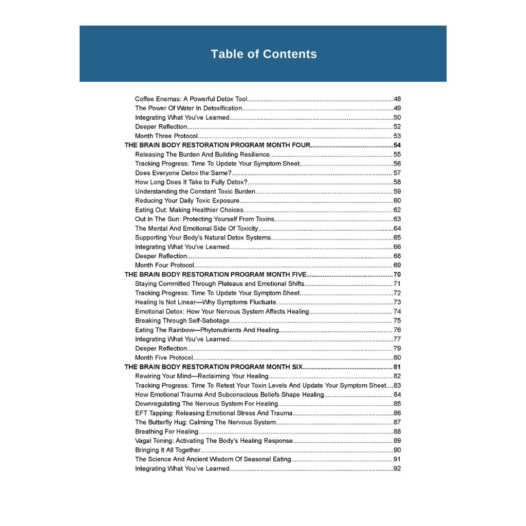 
                  
                    The Brain and Body Detoxification and Restoration Program Workbook
                  
                