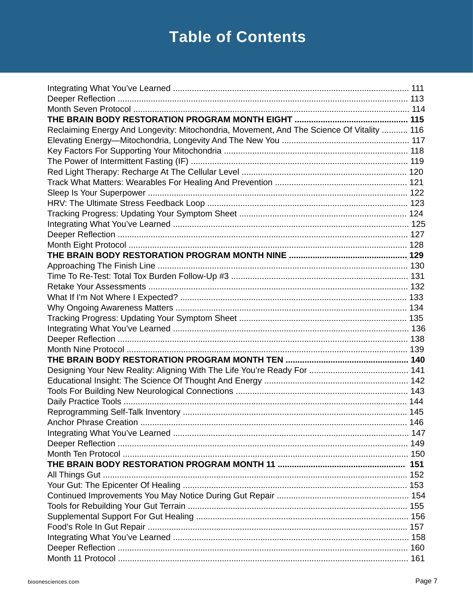 Brain and Body Detoxification and Restoration Program Workbook