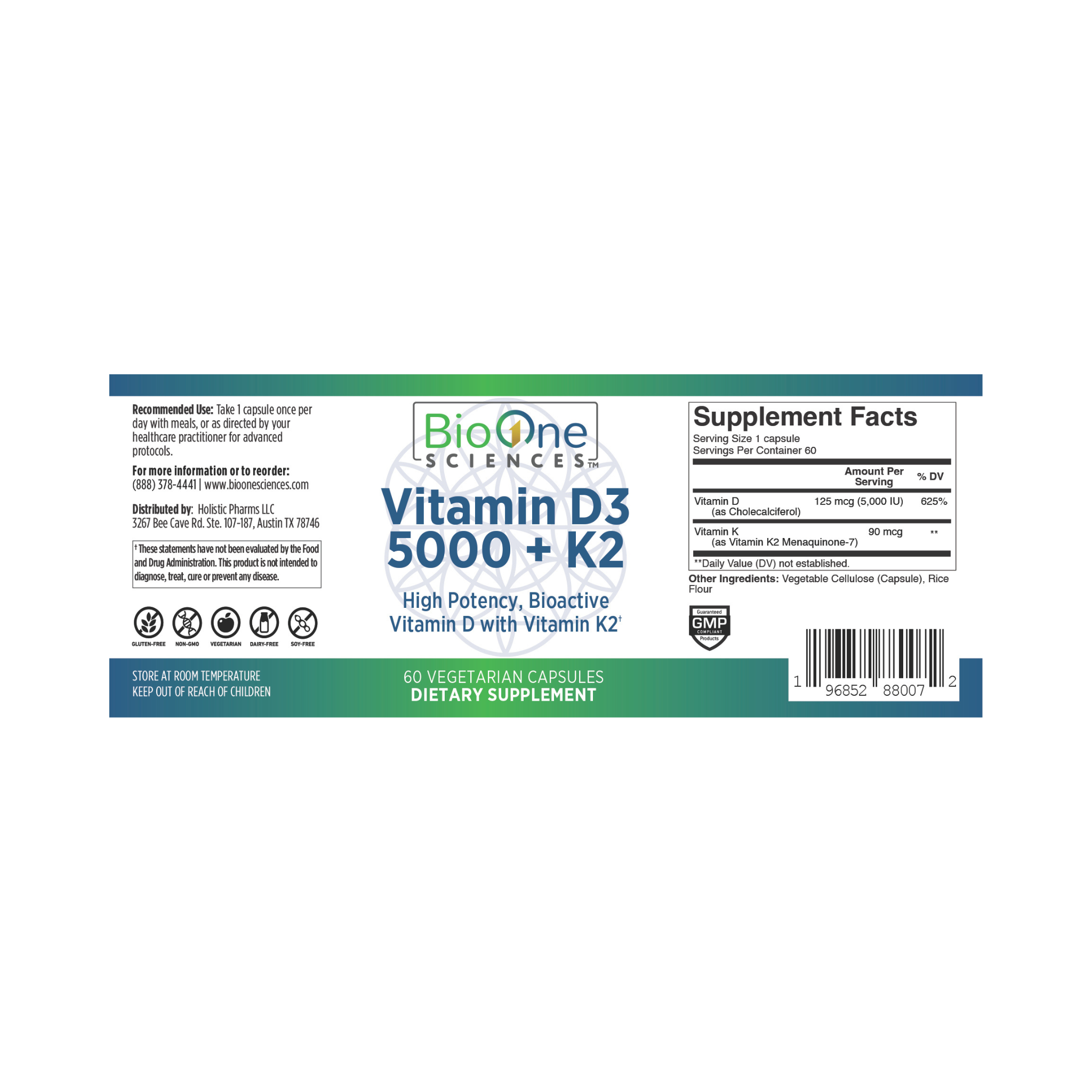 Vitamin D3 5000 + K2
