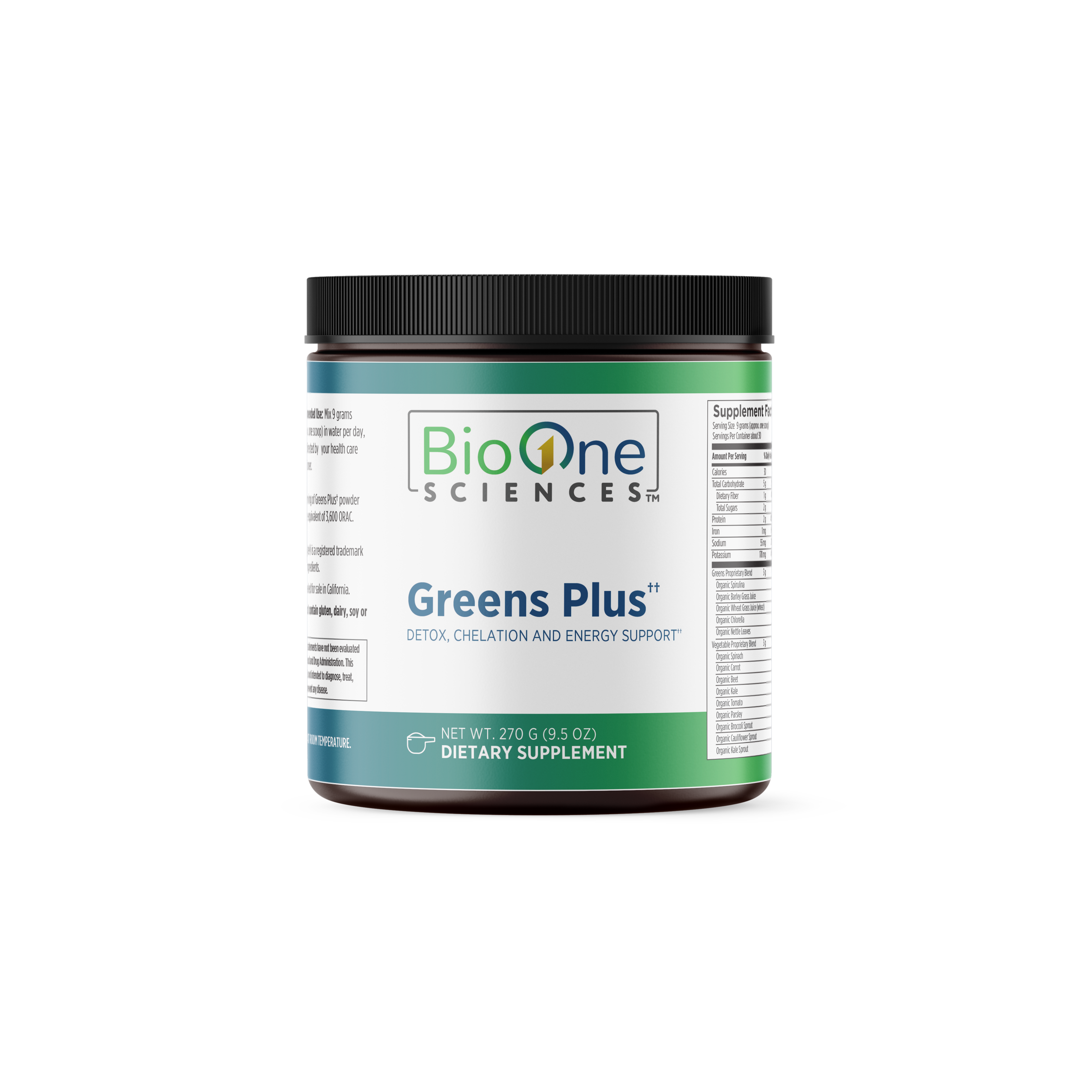 Greens PLUS: (Detox/Chelator/Energy Support)